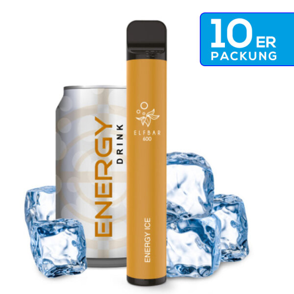 Elfbar - E-Zigarette 20mg Nik (600 Z&uuml;ge) - Elfergy Ice (10Stk. = 1 VE)