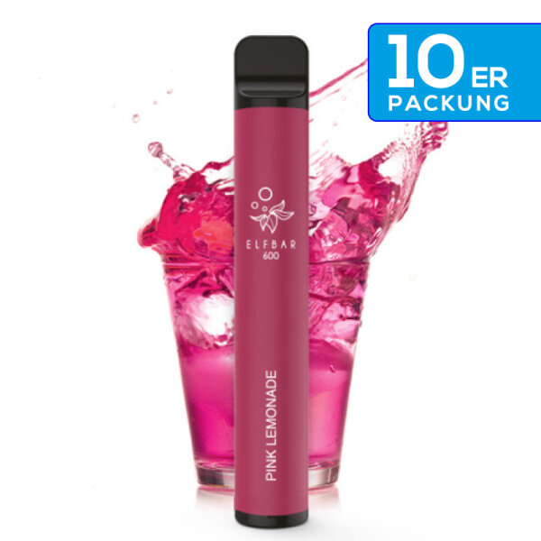 Elfbar - E-Zigarette 20mg Nik (600 Z&uuml;ge) - Pink Lemonade (10Stk. = 1 VE)