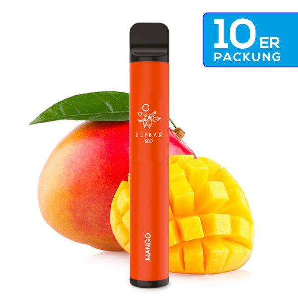 Elfbar - E-Zigarette 20mg Nik (600 Z&uuml;ge) - Mango (10Stk. = 1 VE)
