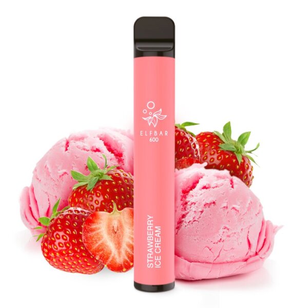 Elfbar 600 nikotinfrei - Strawberry Ice Cream