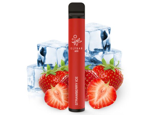 Elfbar 600 nikotinfrei - Strawberry Ice (10x)