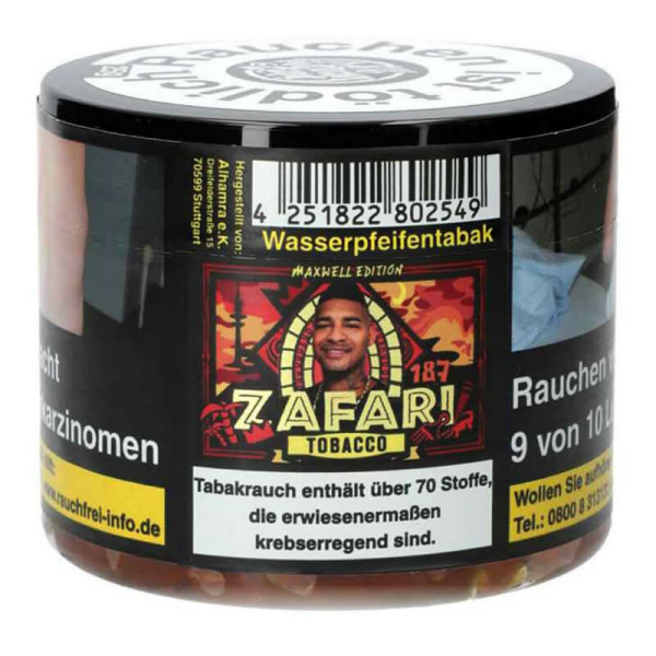 187 Tobacco - Zafari 25g (10x)