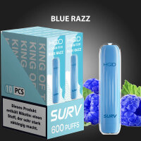 HQD Surv - E-Zigarette 20mg Nik (600 Z&uuml;ge) - Blue...