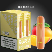 HQD Surv - E-Zigarette 20mg Nik (600 Z&uuml;ge) - Ice...