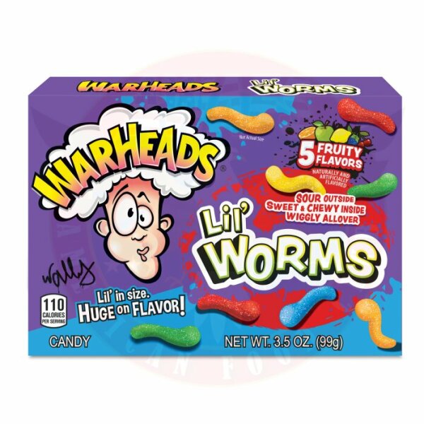 Warheads - Lil Worms Box 99g (12x)