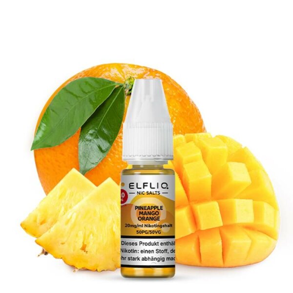 Elfbar ELFIQ 10ml- Pineapple Mango Orange (20mg) (10x)