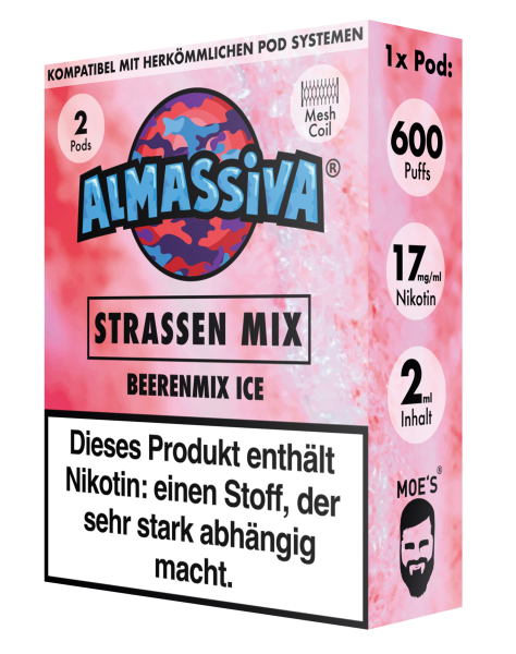 Al Massiva Pod (2erPack) - Strassenmix 17mg Nikotin (10x)