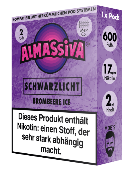 Al Massiva Pod (2erPack) - Schwarzlicht 17mg Nikotin (10x)