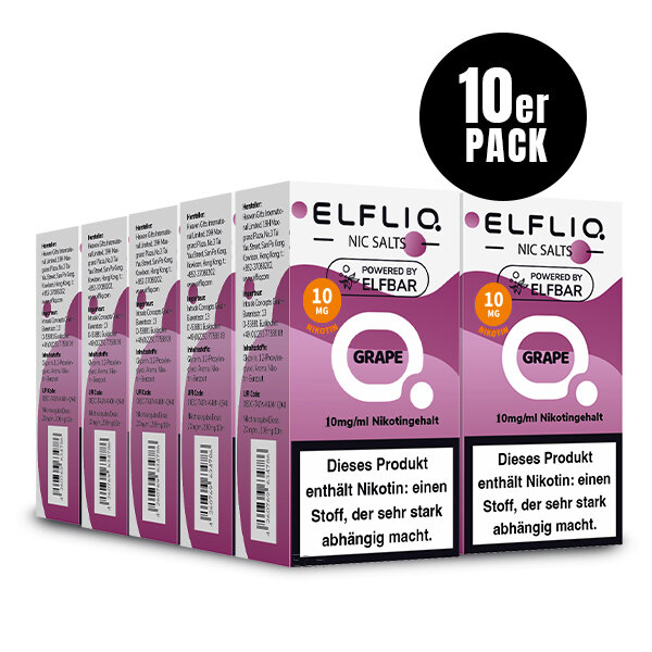 ELF BAR - Elfliq Grape - 10ML - 10MG/ML - NIKOTINSALZ