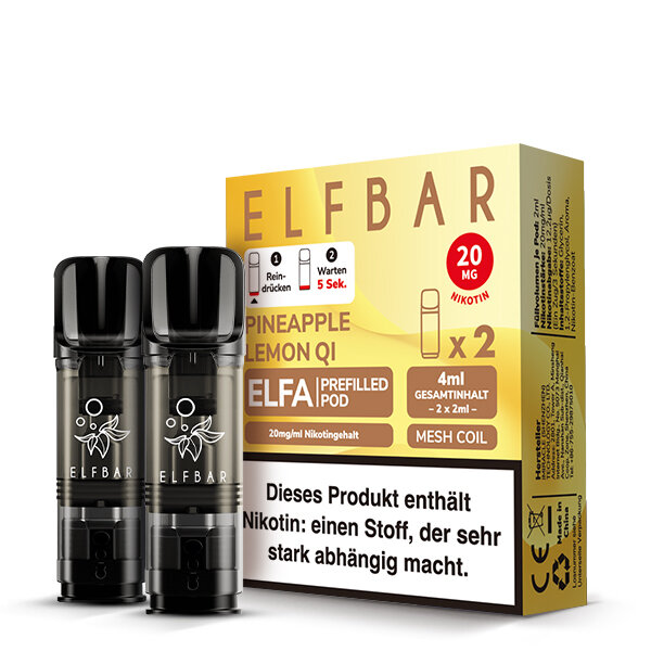 Elf Bar Elfa - Prefilled Pod Pineapple Lemon QI (Auslauf)