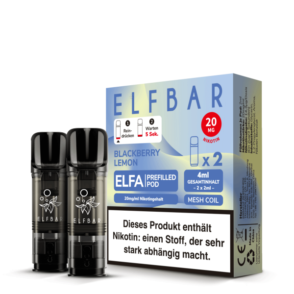 Elf Bar Elfa - Prefilled Pod Blackberry Lemon *NEU*
